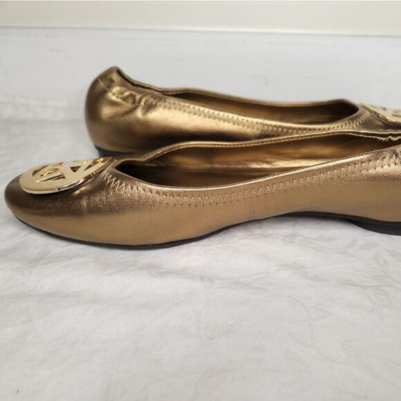 Anne Klien Gold ballet Flats - Picture 4 of 12